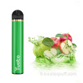 Vente à chaud yuoto jetable vape 900mAh 1500 bouffées